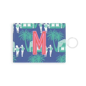 Cabana Single Initial Card Case with Your Initial