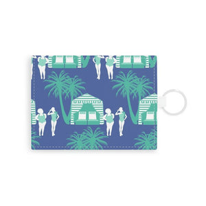 Cabana Single Initial Card Case with Your Initial