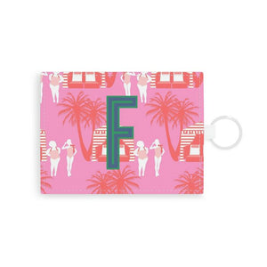 Cabana Single Initial Card Case with Your Initial