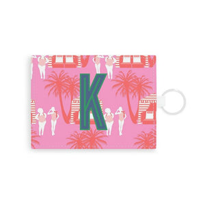 Cabana Single Initial Card Case with Your Initial