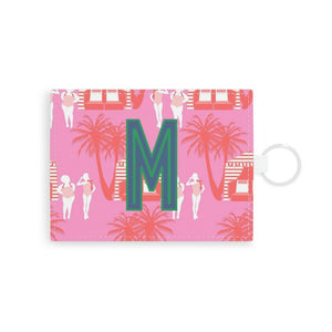 Cabana Single Initial Card Case with Your Initial