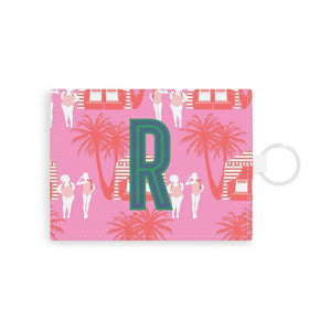 Cabana Single Initial Card Case with Your Initial