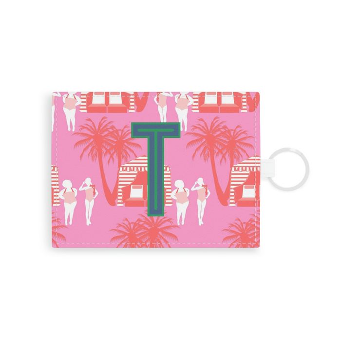 Cabana Single Initial Card Case with Your Initial