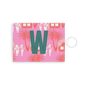 Cabana Single Initial Card Case with Your Initial