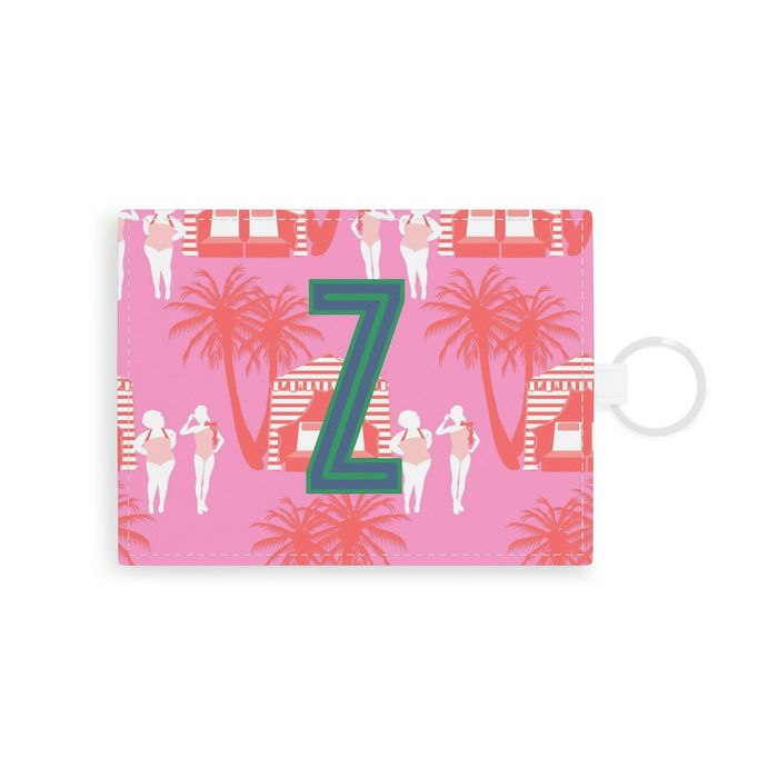 Cabana Single Initial Card Case with Your Initial