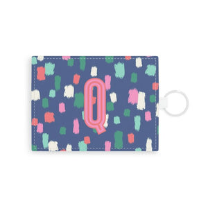 Confetti Single Initial Card Case