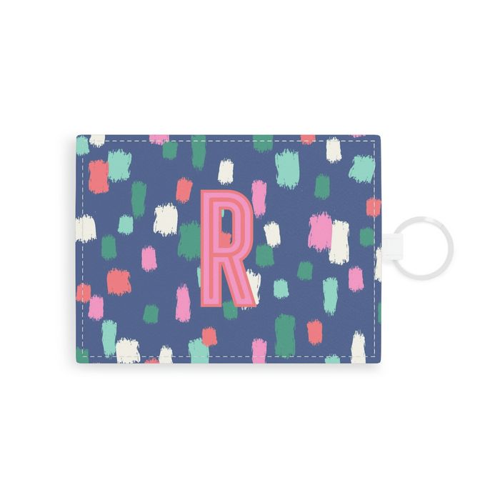 Confetti Single Initial Card Case