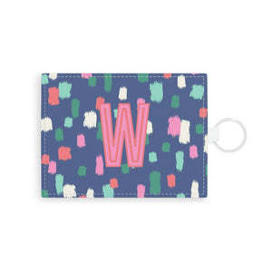 Confetti Single Initial Card Case