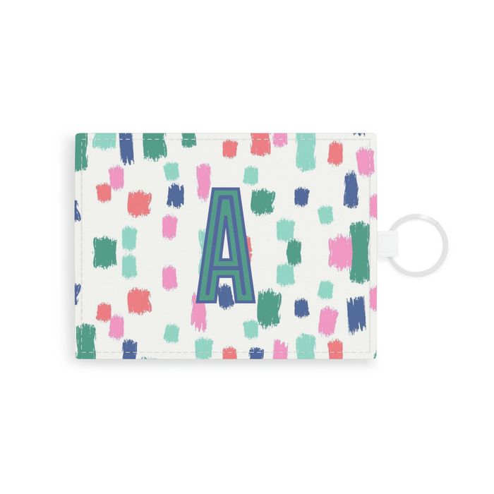 Confetti Single Initial Card Case