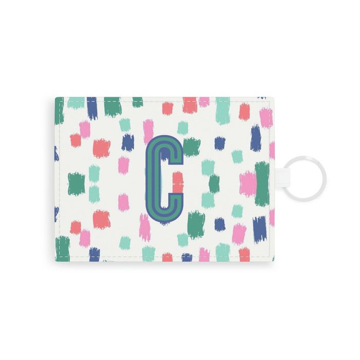 Confetti Single Initial Card Case