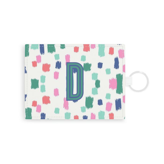 Confetti Single Initial Card Case