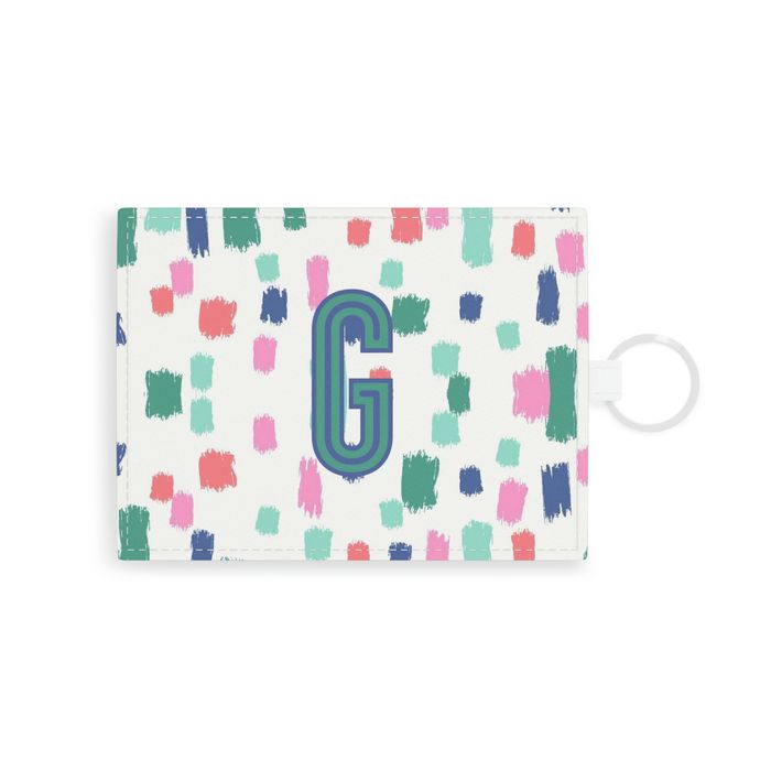 Confetti Single Initial Card Case