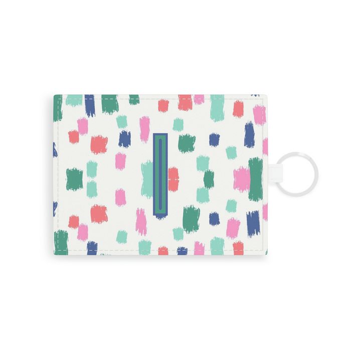 Confetti Single Initial Card Case