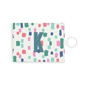 Confetti Single Initial Card Case