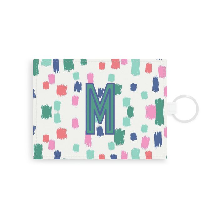 Confetti Single Initial Card Case