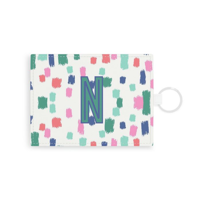 Confetti Single Initial Card Case