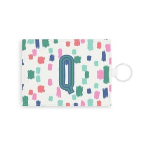 Confetti Single Initial Card Case