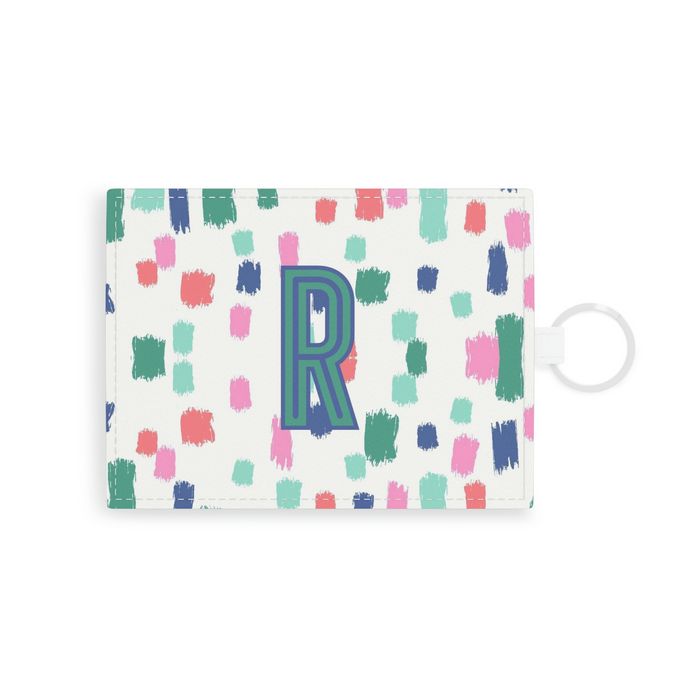 Confetti Single Initial Card Case