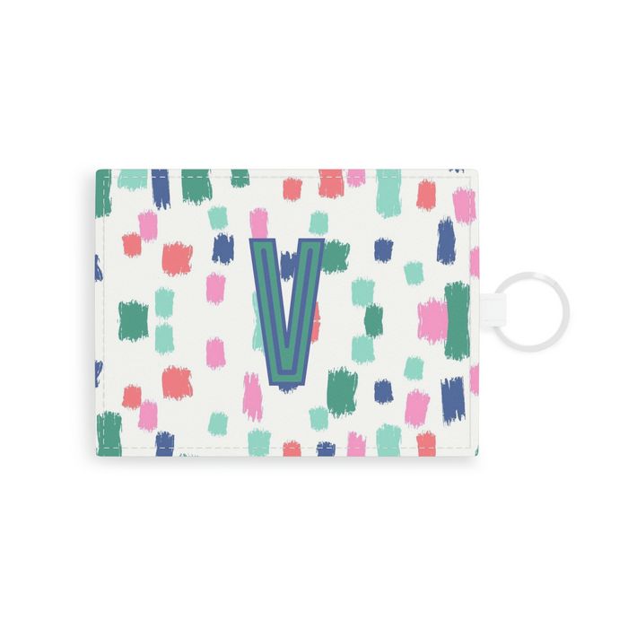 Confetti Single Initial Card Case