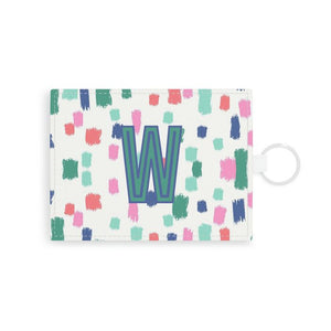 Confetti Single Initial Card Case