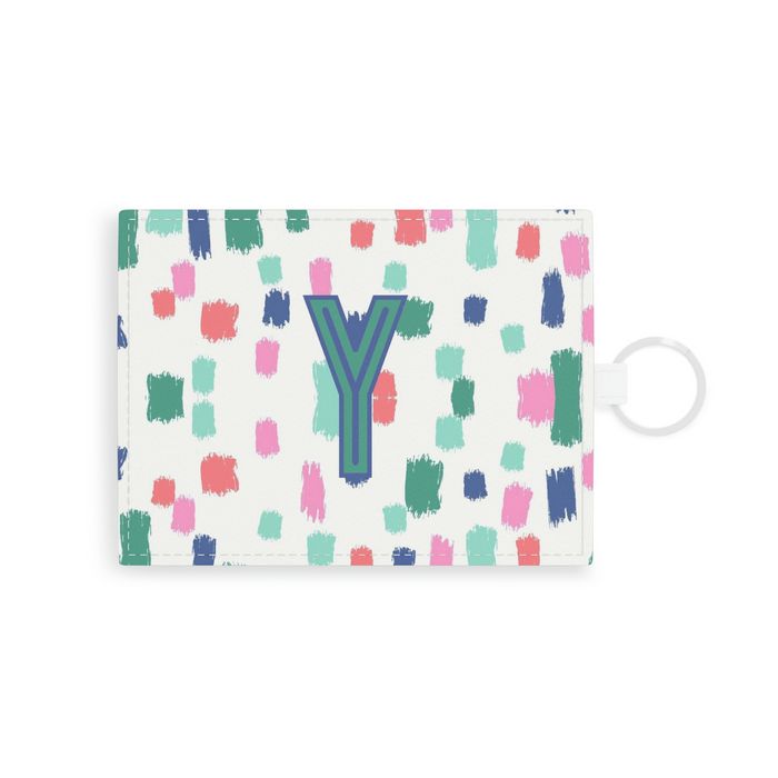 Confetti Single Initial Card Case