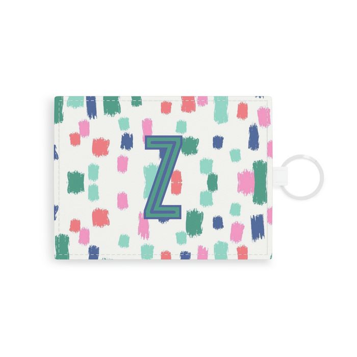 Confetti Single Initial Card Case