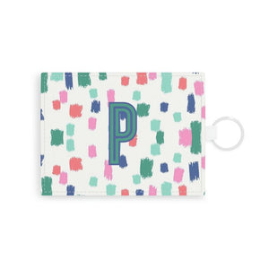 Confetti Single Initial Card Case