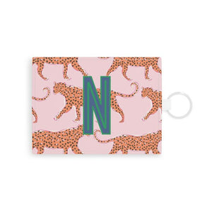 Tiger/Leopard Single Initial Card Case