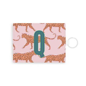 Tiger/Leopard Single Initial Card Case