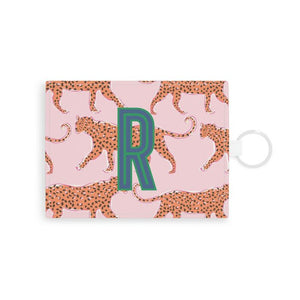 Tiger/Leopard Single Initial Card Case