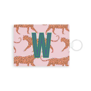 Tiger/Leopard Single Initial Card Case