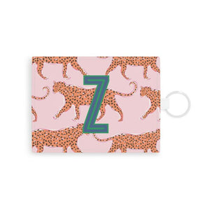 Tiger/Leopard Single Initial Card Case