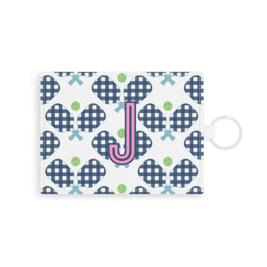 Pickleball Single Initial Card Case