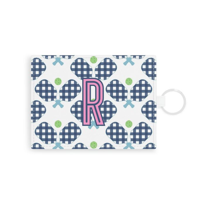 Pickleball Single Initial Card Case