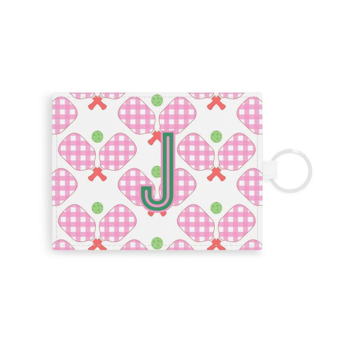 Pickleball Single Initial Card Case