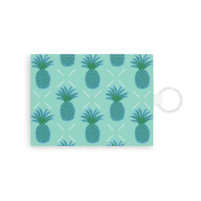 Pineapple Single Initial Card Case