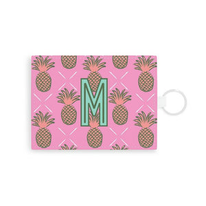 Pineapple Single Initial Card Case