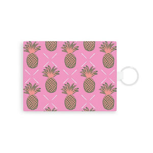 Pineapple Single Initial Card Case