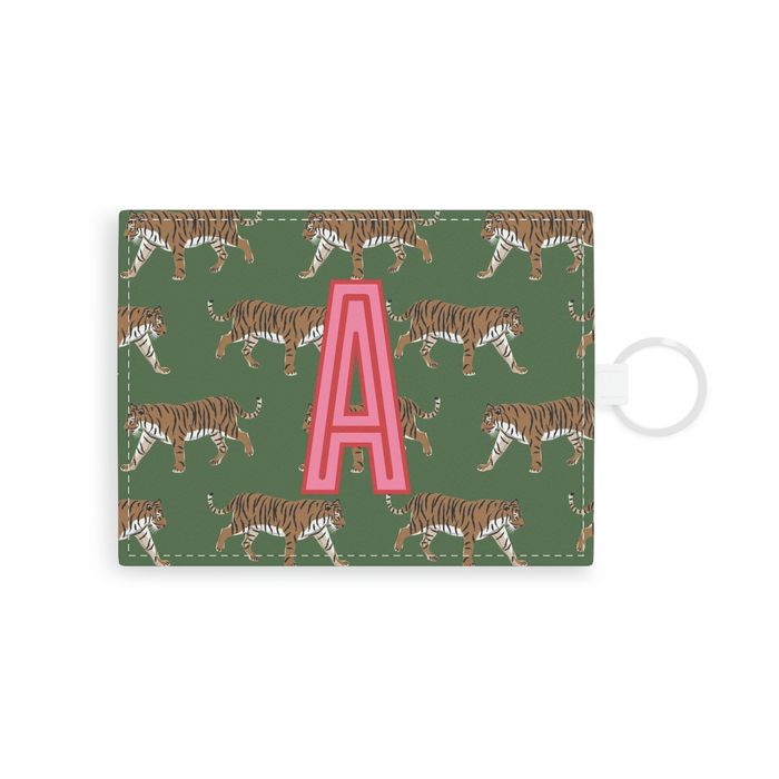 Tiger Single Initial Card Case