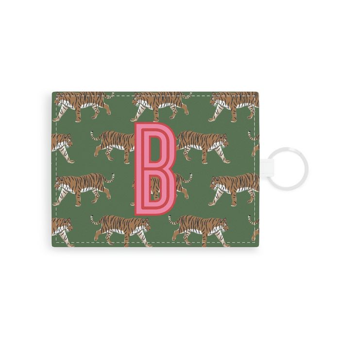 Tiger Single Initial Card Case