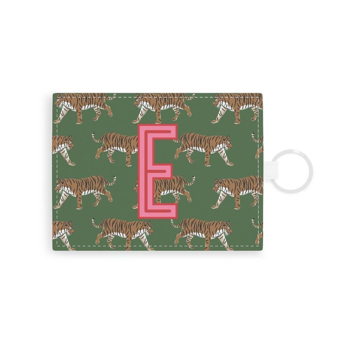 Tiger Single Initial Card Case