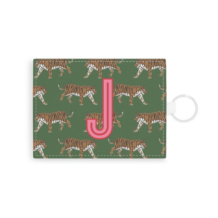 Tiger Single Initial Card Case