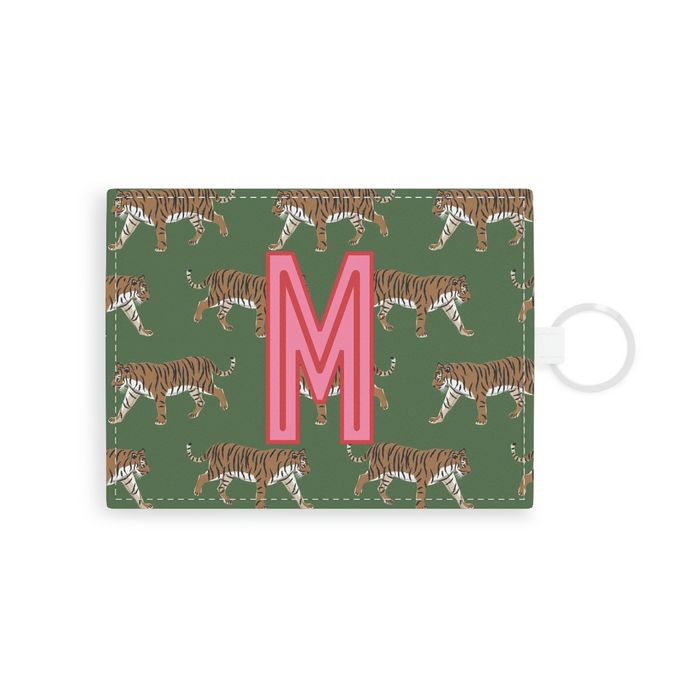 Tiger Single Initial Card Case