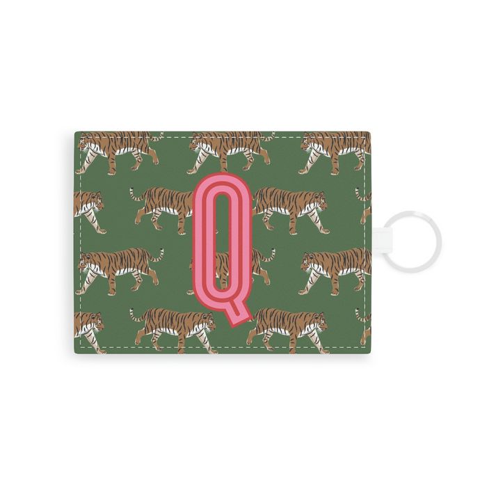 Tiger Single Initial Card Case