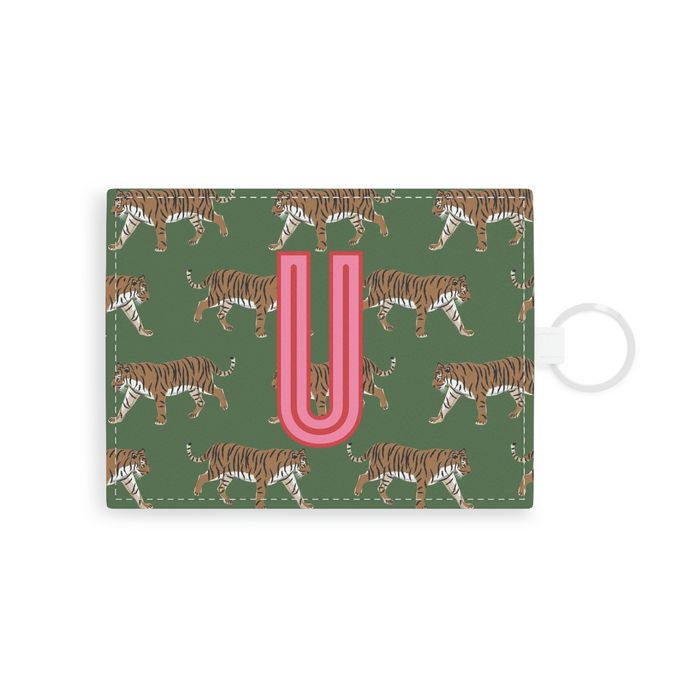 Tiger Single Initial Card Case