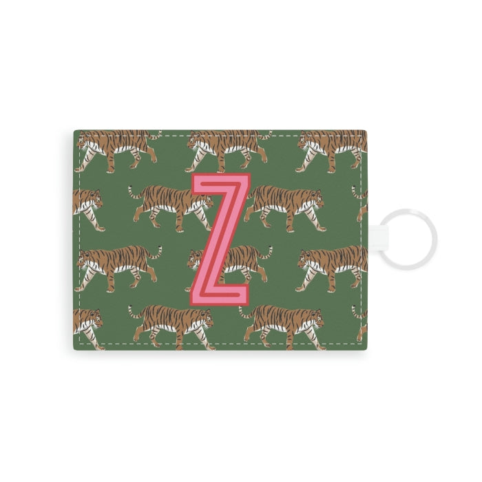 Tiger Single Initial Card Case