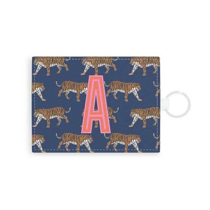 Tiger Single Initial Card Case