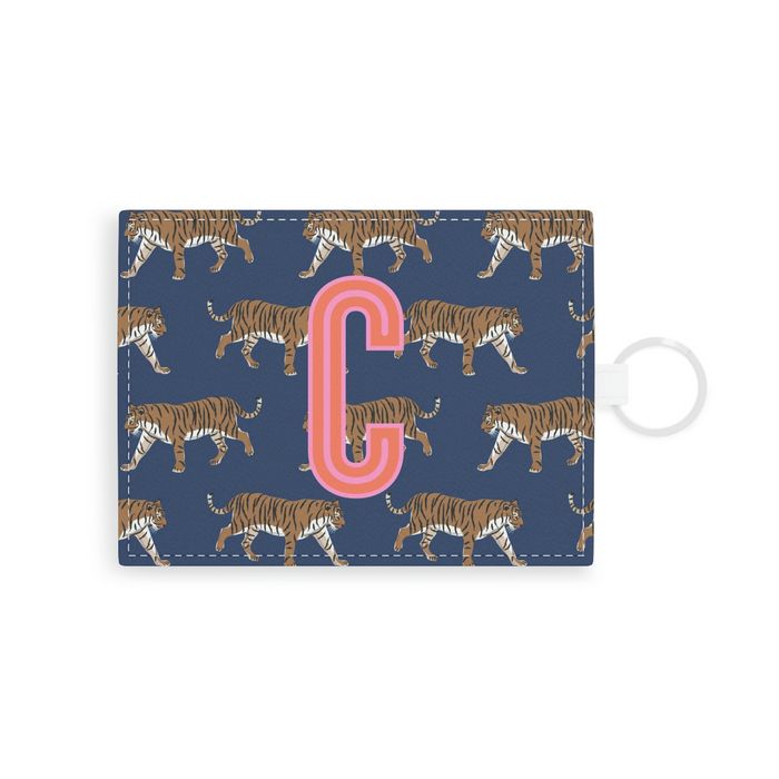 Tiger Single Initial Card Case