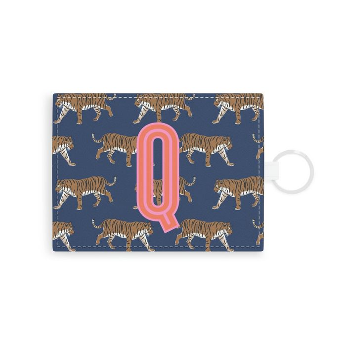 Tiger Single Initial Card Case