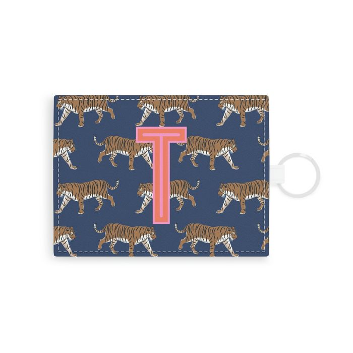 Tiger Single Initial Card Case